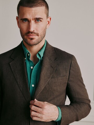 Next Slim Fit Sakko in Braun