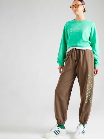 Effilé Pantalon 10Days en vert