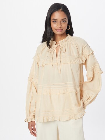 Love & Divine Blouse in Beige: front