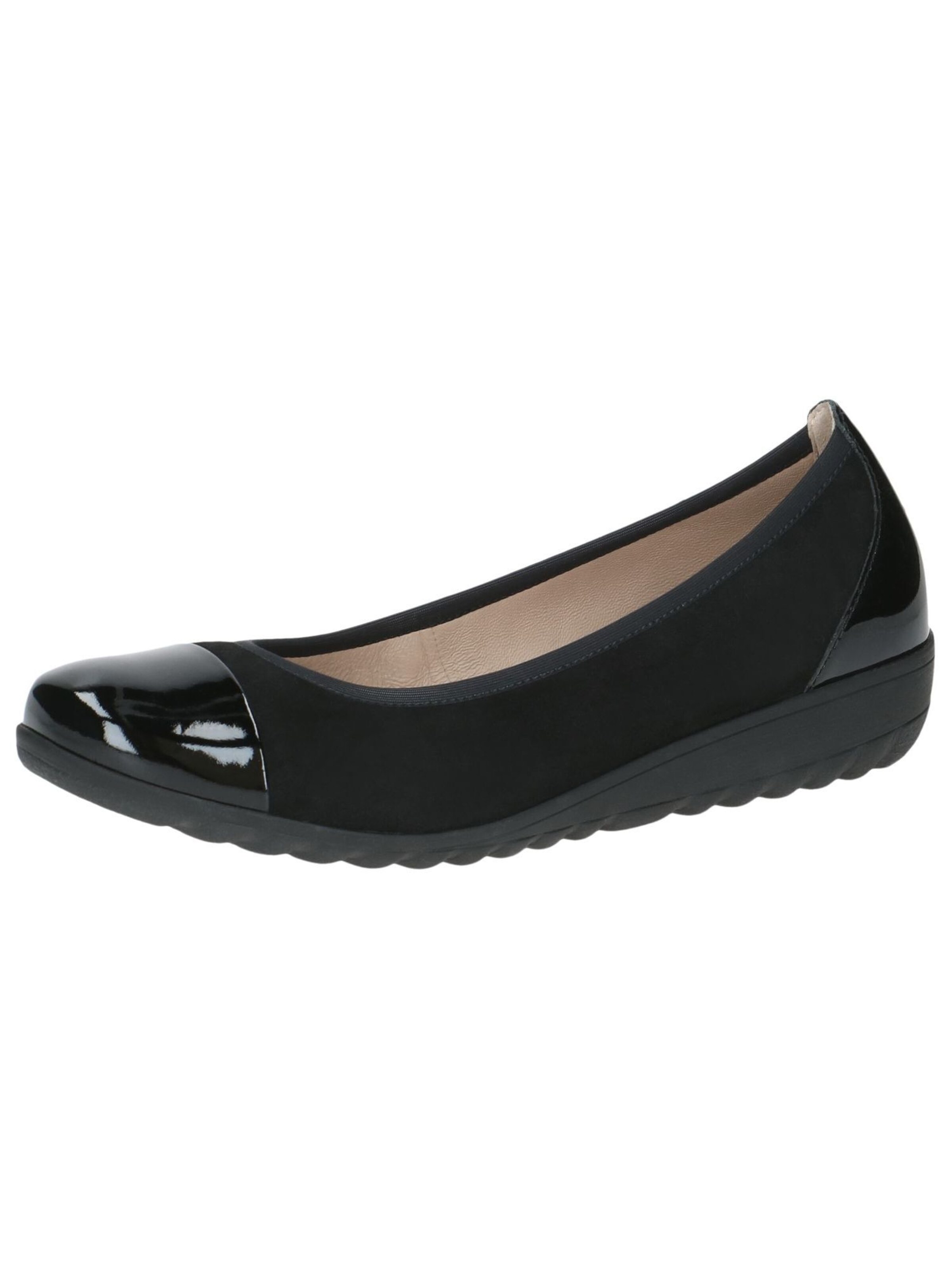 CAPRICE Ballet Flats in Black: front