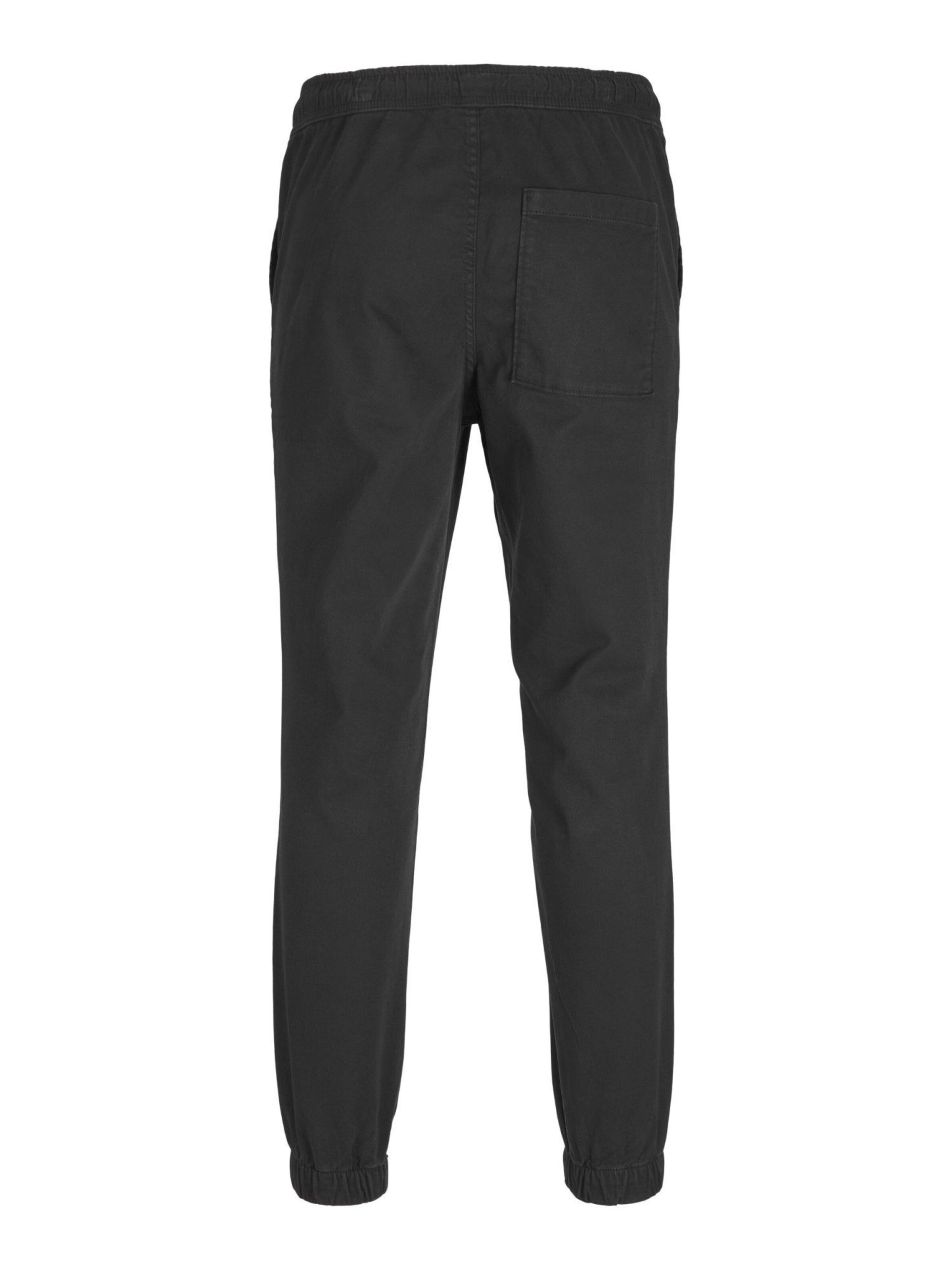 JACK & JONES - Tapered Calças 'GORDON LEWIS' em preto