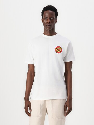 Santa Cruz Majica 'Classic Dot' | bela barva