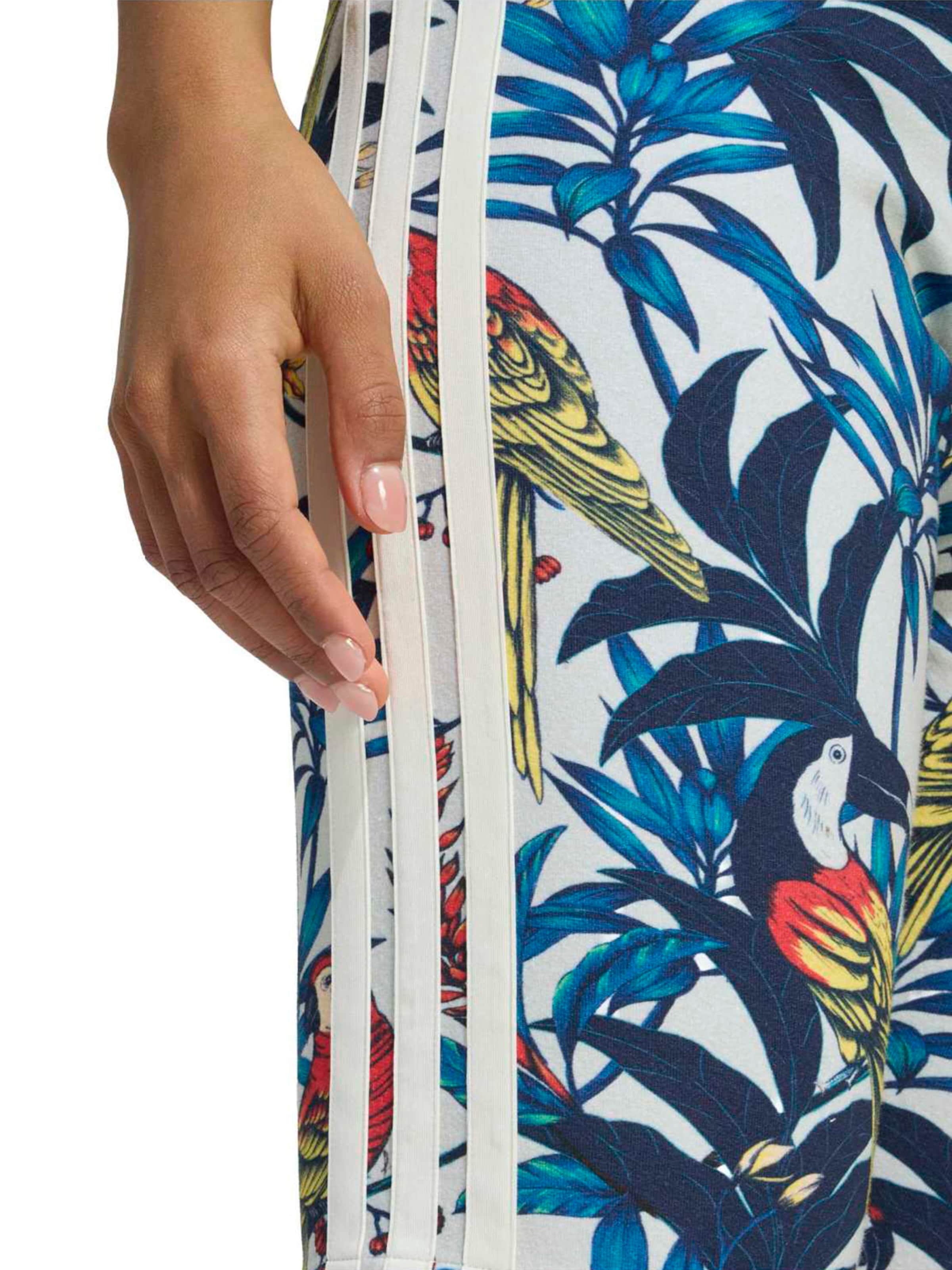 ADIDAS SPORTSWEAR Skinny Sportbroek 'Adidas x Farm Rio' in Wit