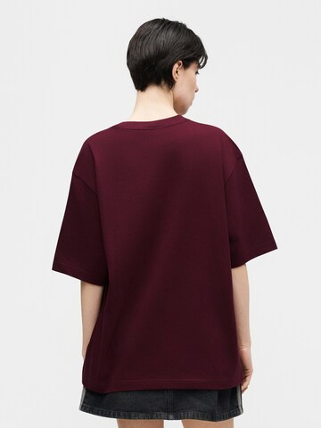 ADIDAS ORIGINALS - Camiseta talla grande 'Essentials' en rojo