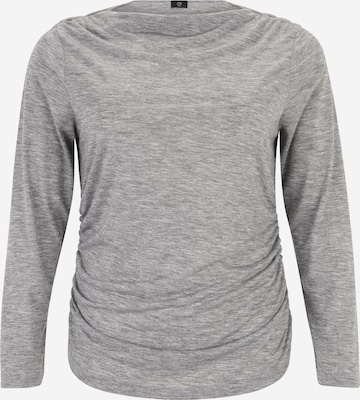 River Island Plus - Camiseta en gris: frente