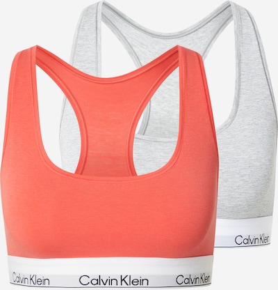 Liemenėlė iš Calvin Klein Underwear, spalva – šviesiai pilka / omarų spalva / juoda / balta, Prekių apžvalga