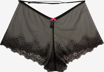 La Muel Lingerie Pyjamabroek 'French Knicker' in Zwart: voorkant