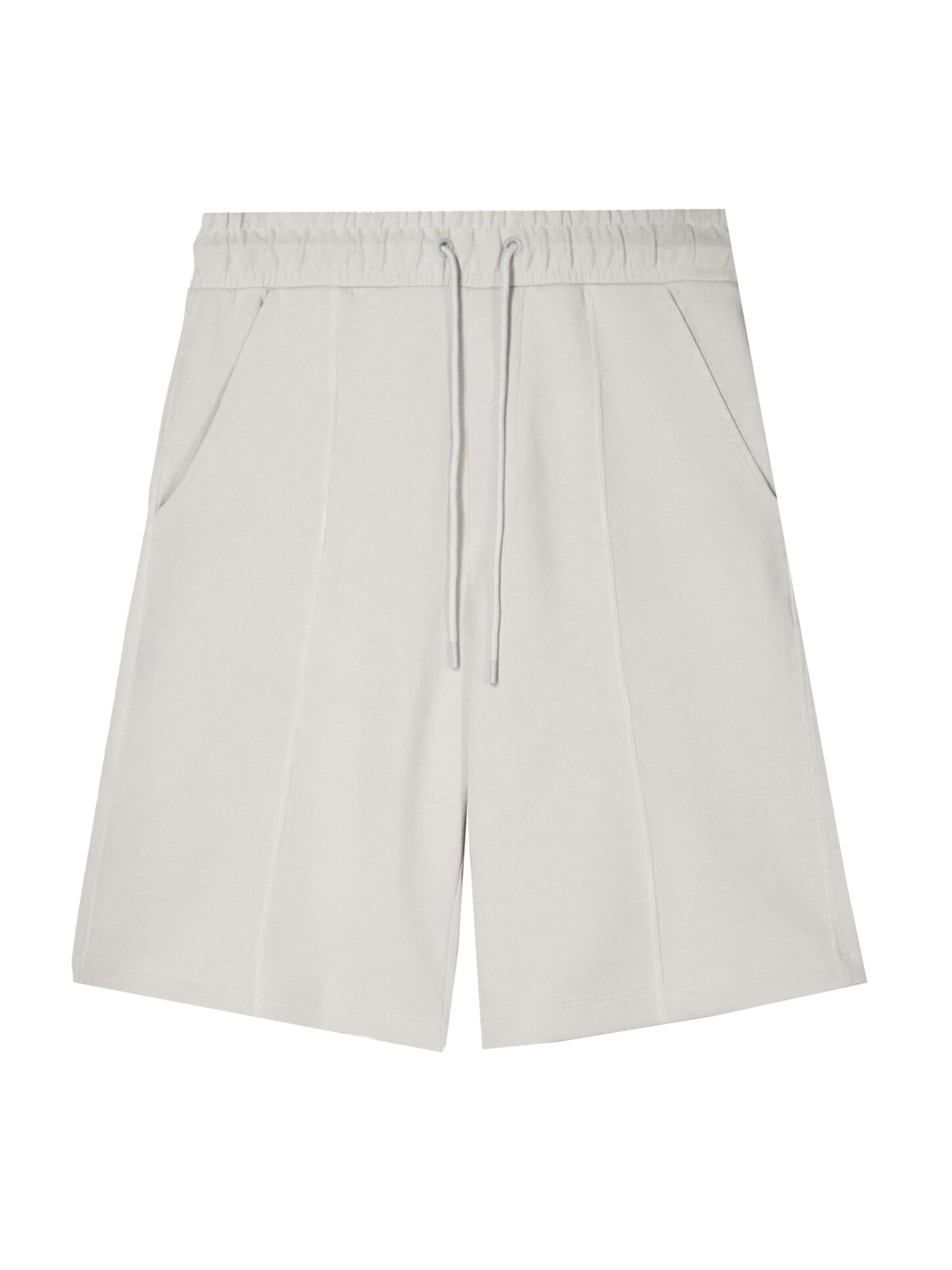 Bershka Loosefit Bukser i grå: forside