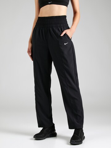 Regular Pantalon de sport NIKE en noir : devant