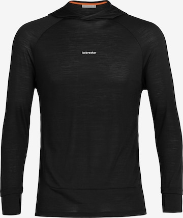 ICEBREAKERSportska sweater majica 'Cool-Lite Sphere' - crna boja: prednji dio
