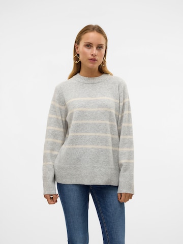 Pull-over 'VMFlawless' VERO MODA en gris : devant