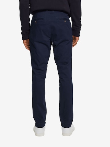 Coupe slim Pantalon chino ESPRIT en bleu