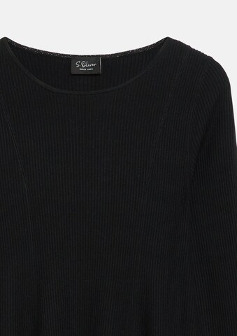 Robes en maille s.Oliver en noir : devant