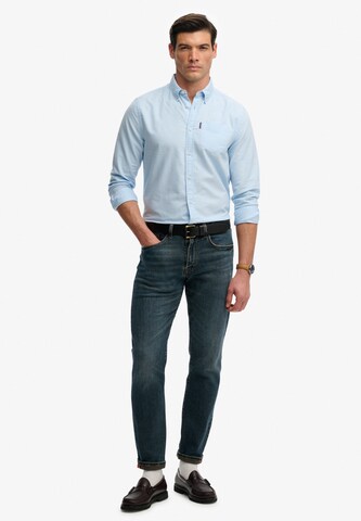 Superdry & Co Comfort fit Overhemd in Blauw