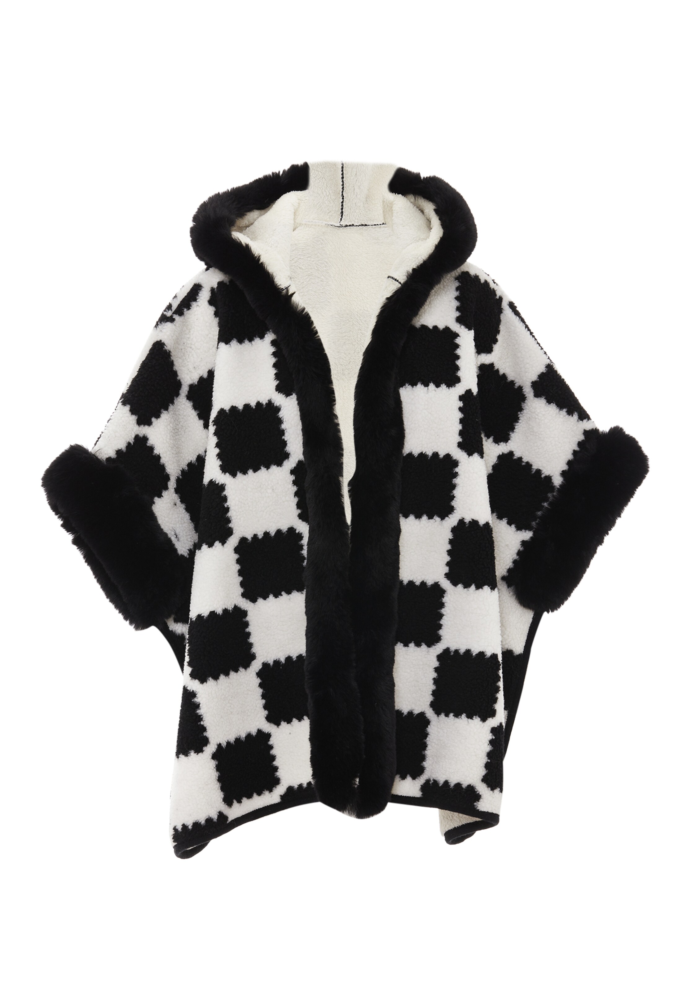 FRAULLY Cape in Zwart