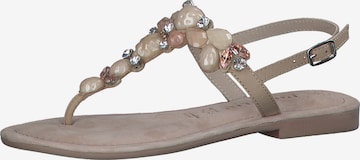 TAMARIS T-Bar Sandals in Beige: front