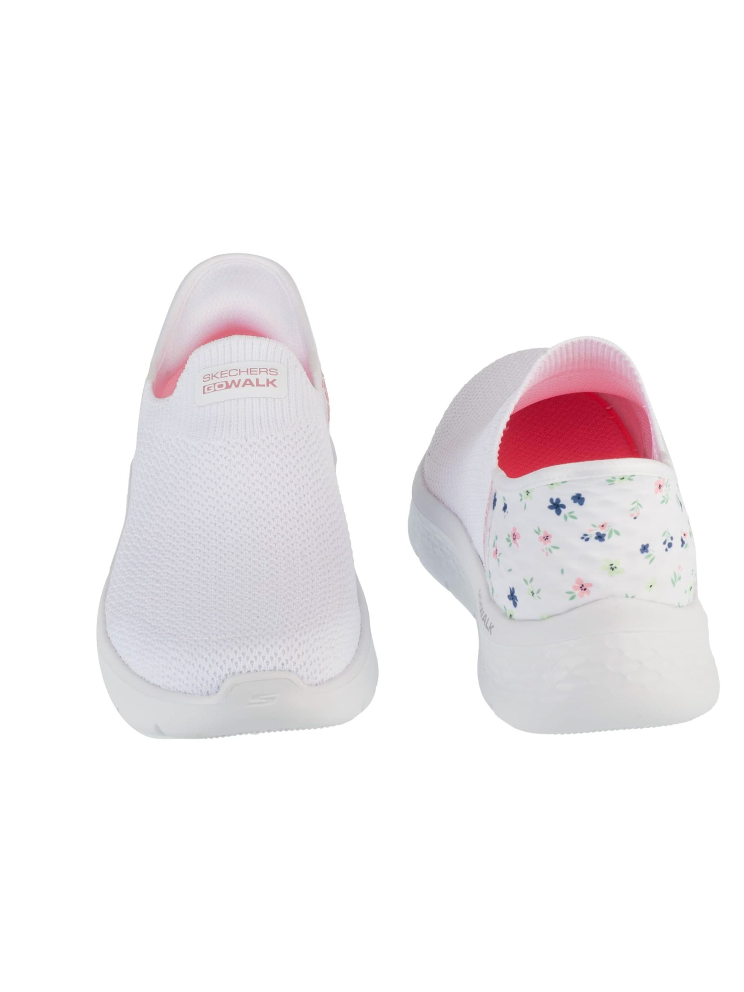 SKECHERS Slip-on 'Skechers : GO WALK Flex - Sunset Rose' in White