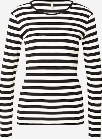 Soyaconcept T-shirt 'IRIDI 1' i svart: framsida