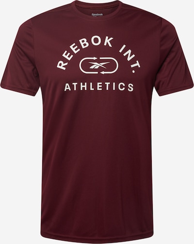 Reebok Sport Functioneel shirt in de kleur Bordeaux / Wit, Productweergave