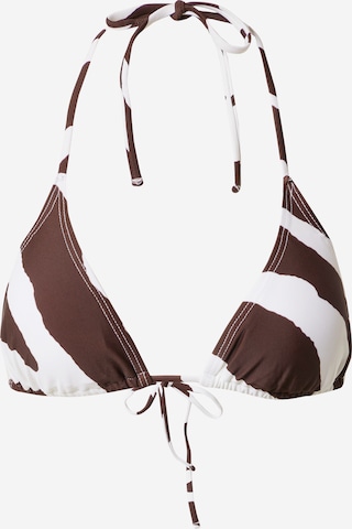 Triangle Hauts de bikini 'EVA' OBJECT en beige : devant