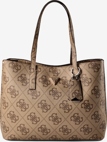 Shopper 'Meridian' di GUESS in marrone: frontale