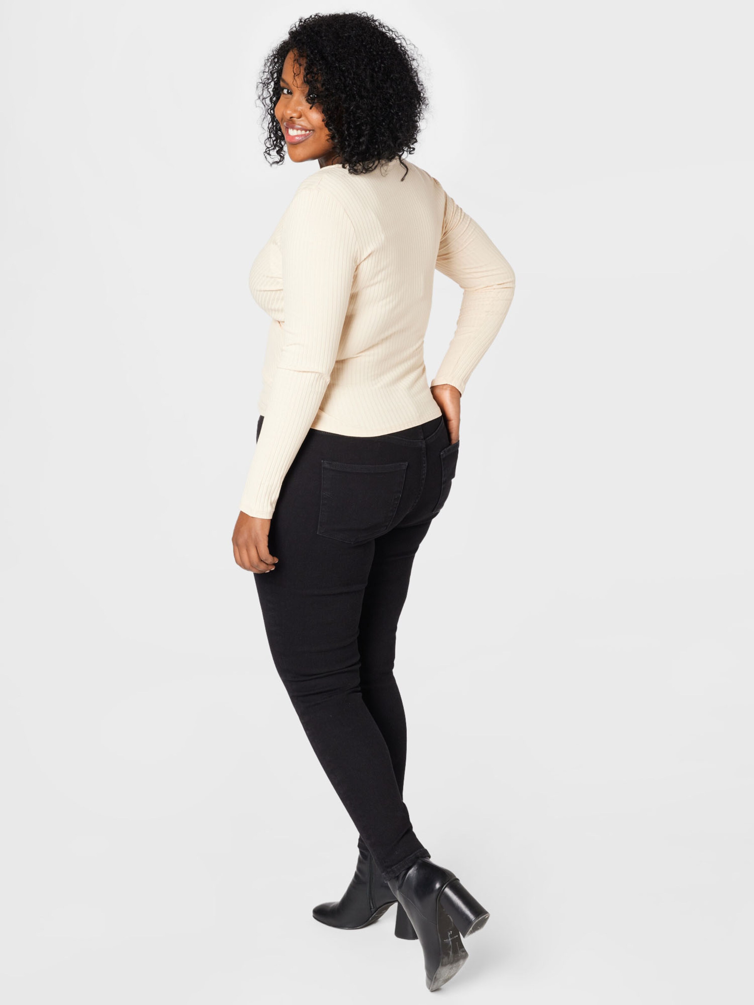 Frauen Große Größen SELECTED FEMME Jeans in Schwarz - DI95921 Frauen Große Größen SELECTED FEMME Jeans in Schwarz - DI95921