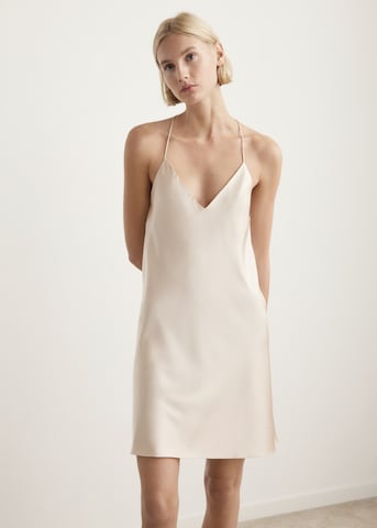 MANGO Negligée 'Lita' in Beige: Vorderseite