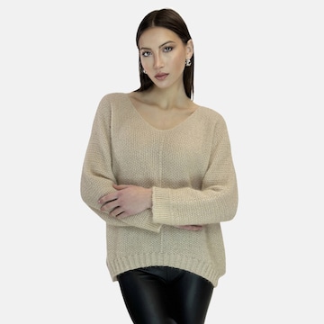 Elara Pullover in Beige: Vorderseite