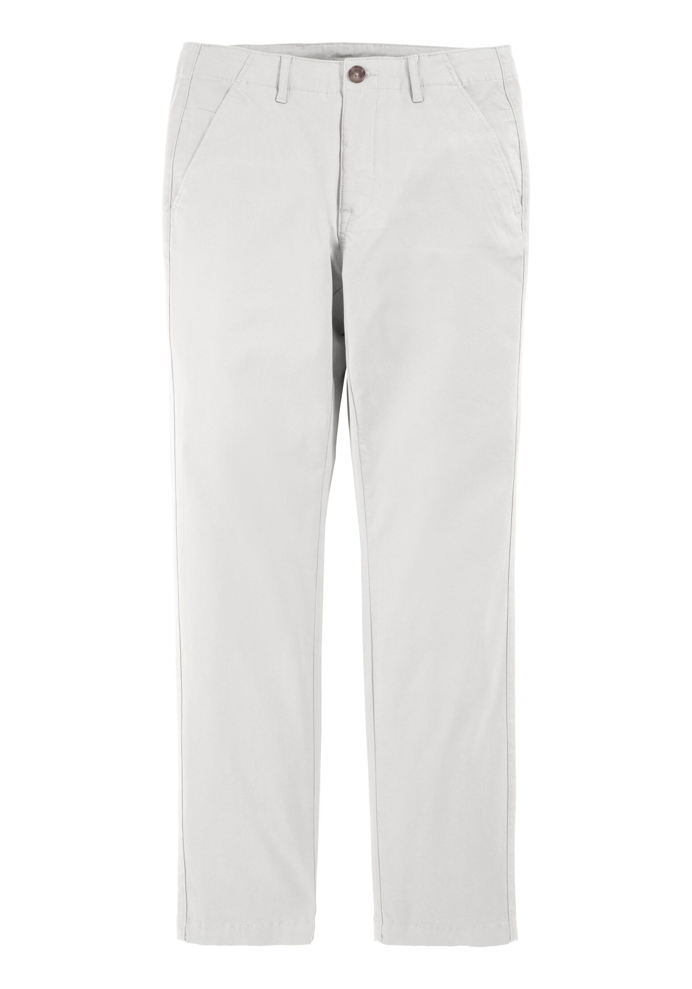 JOHN DEVIN Chino trousers in Grey: front