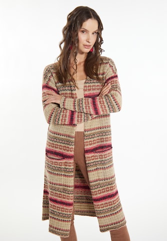 usha FESTIVAL Knit cardigan 'Carnea' in Beige: front