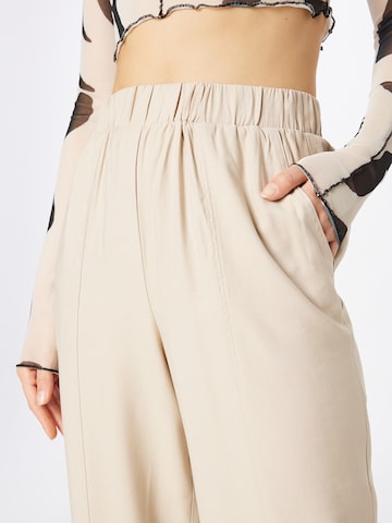 ABOUT YOU Wide Leg Hose 'Keela' in Beige