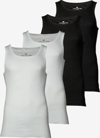 TOM TAILOR Tílko – černá: přední strana