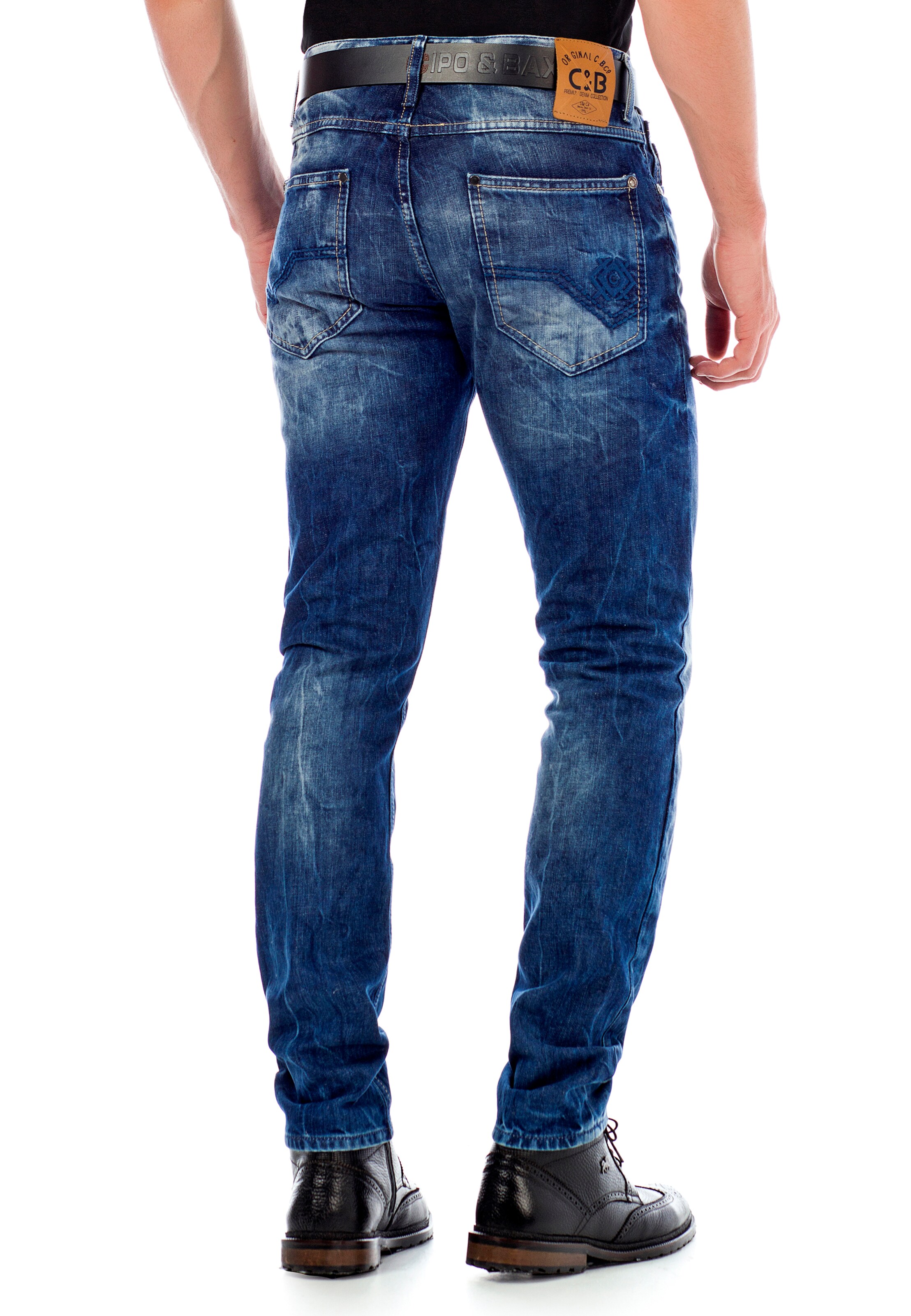 CIPO & BAXX Regular Jeans in Blau