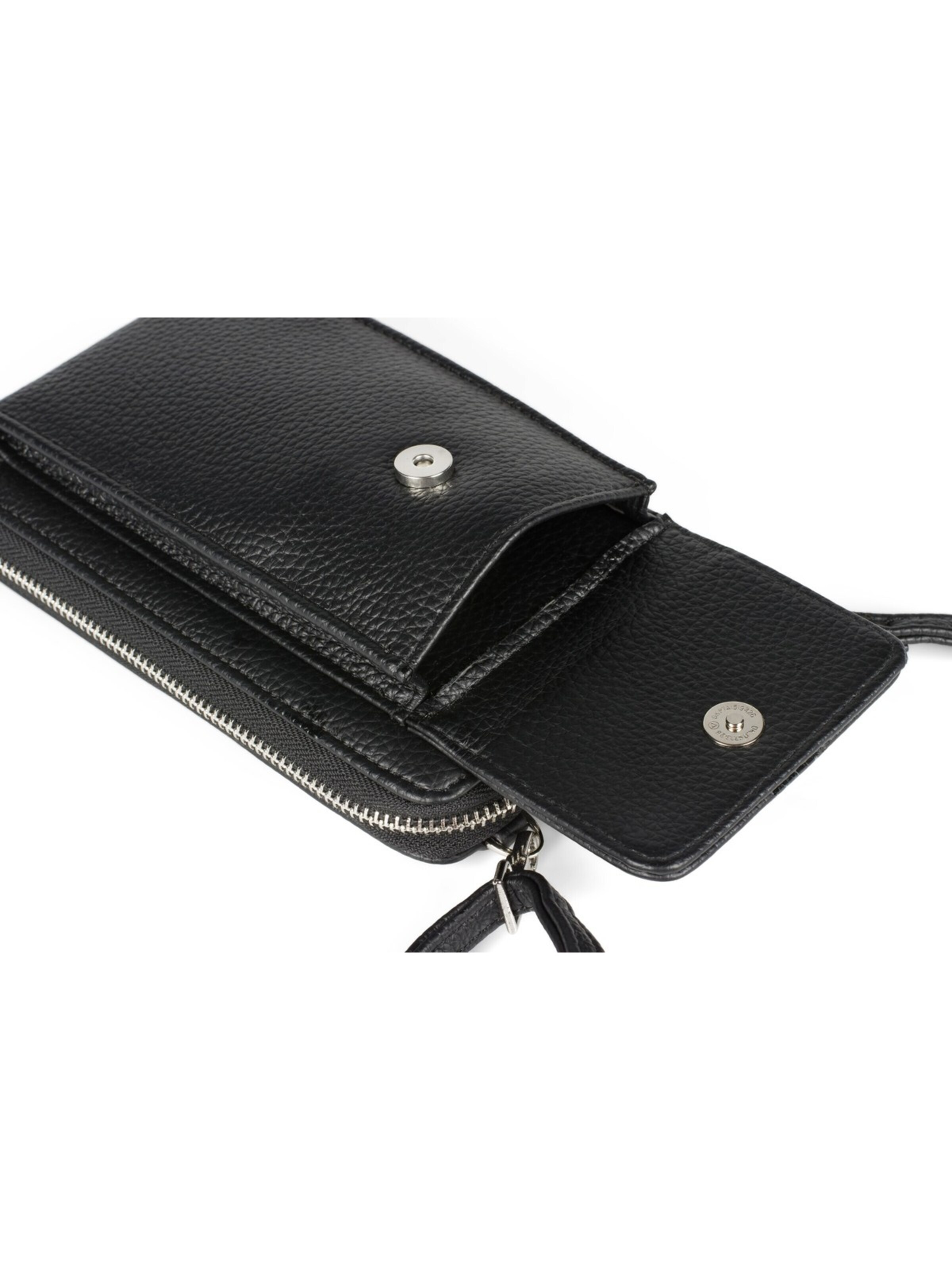 styleBREAKER Crossbody bag 'Umhängetasche mit Handyfach und RFID Schutz' in Black