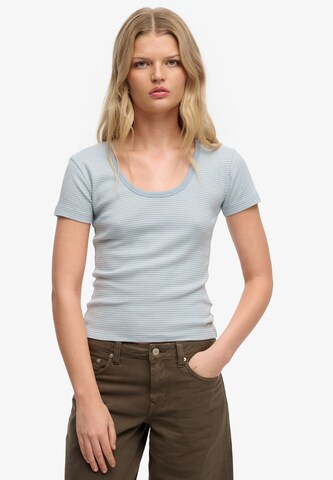 Superdry & Co Shirt 'Athletic Essentials' in Blue: front