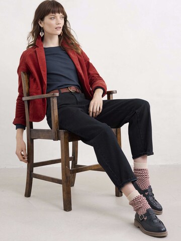 Seasalt Cornwall Shirt 'Gorse Lane Rib' in Blauw