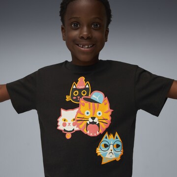 PUMA Shirt 'Moody Cat' in Zwart
