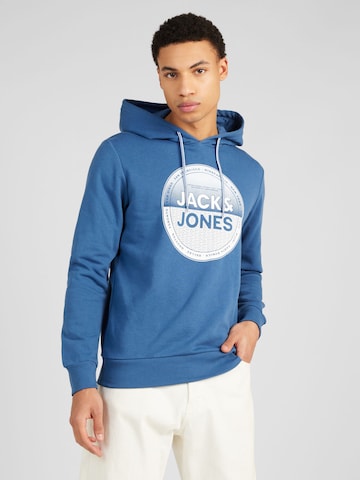 Sweat-shirt JACK & JONES en bleu : devant