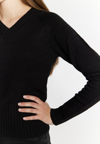 MYMO Pullover 'Blonda' in Schwarz