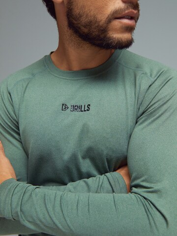 Sweat de sport 'XFUNCTION Longsleeve Tee' DRILLS Apparel en vert