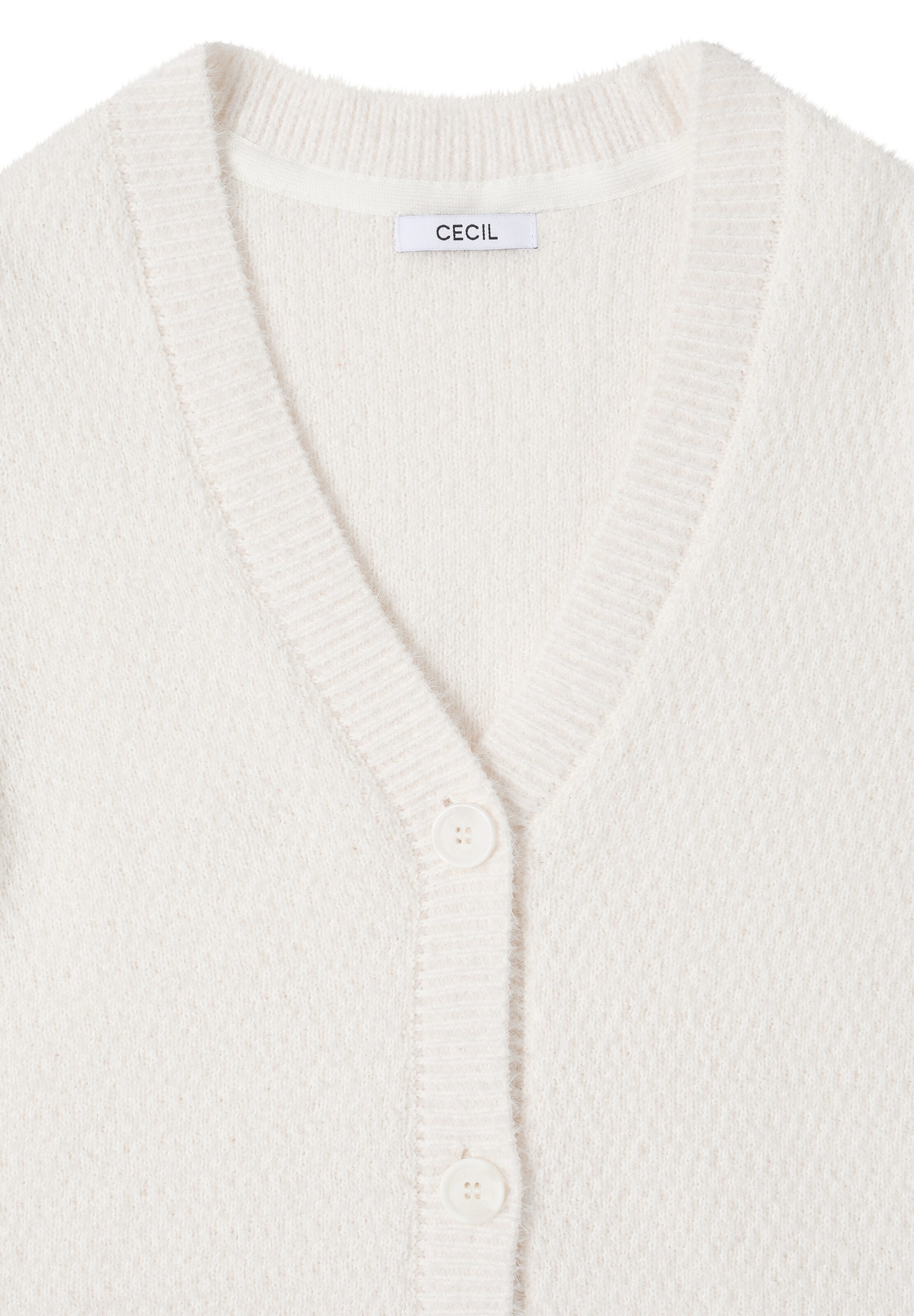 CECIL Knit Cardigan in White