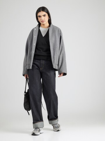 PIECES Strickjacke 'PCMALOU' in Schwarz