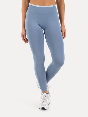 Skinny Leggings Smilodox en bleu : devant