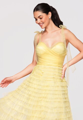 Ombre Abendkleid in Gelb