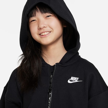 Nike Sportswear Bluza rozpinana 'NSW CLUB FLEECE' w kolorze czarny