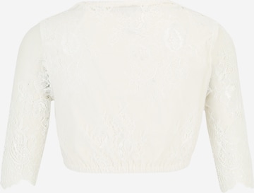 MARJO Trachten-pusero 'Leona-Elena' värissä valkoinen