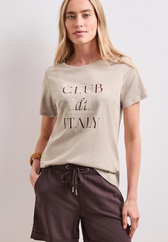 STREET ONE T-Shirt in Beige: Vorderseite