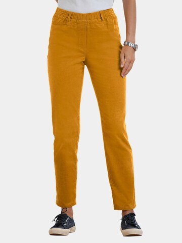 Regular Pantalon Goldner en jaune : devant