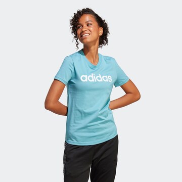 ADIDAS SPORTSWEAR Λειτουργικό μπλουζάκι 'Essentials' σε μπλε: μπροστά