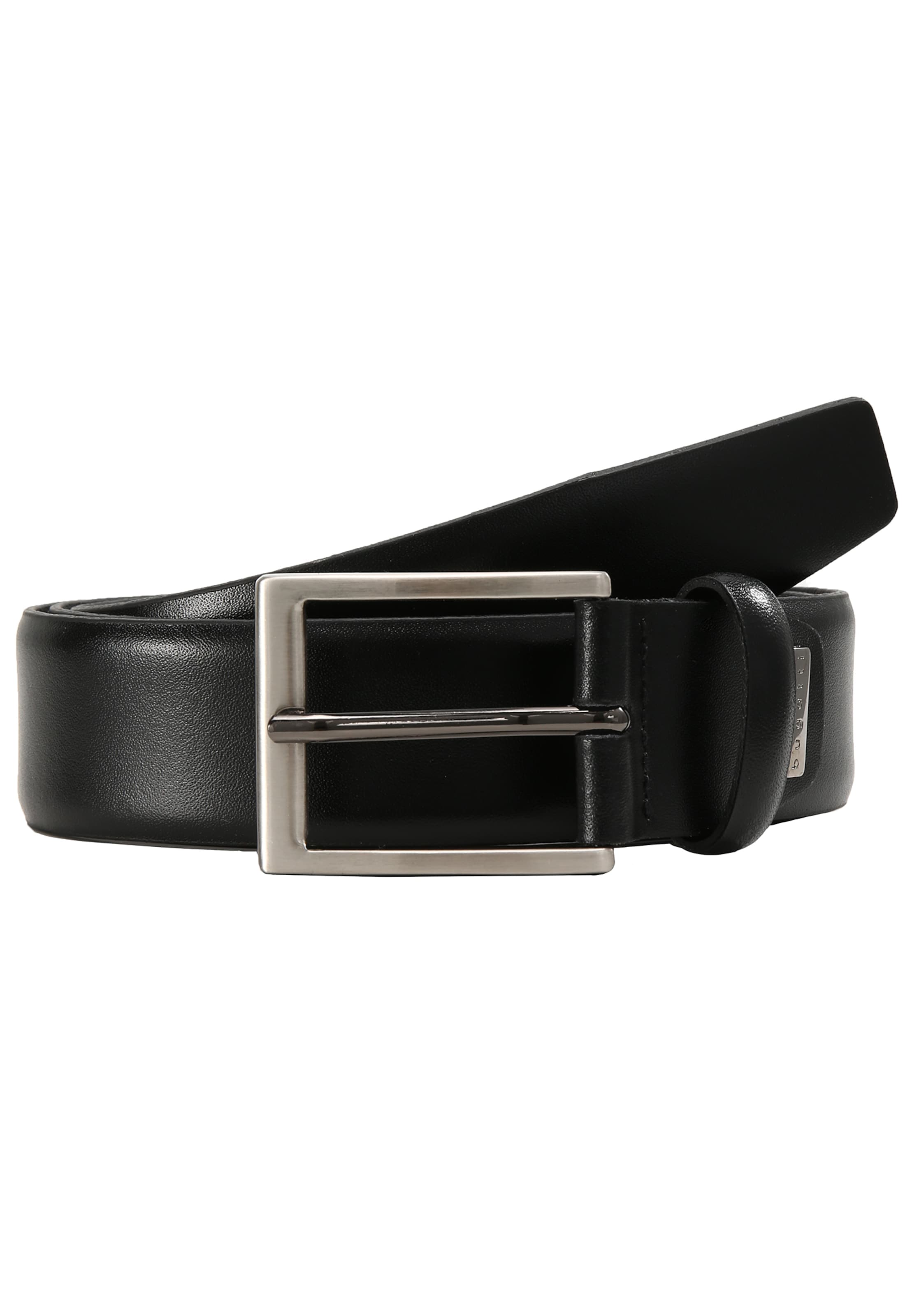 bugatti Gürtel in Schwarz: Vorderseite